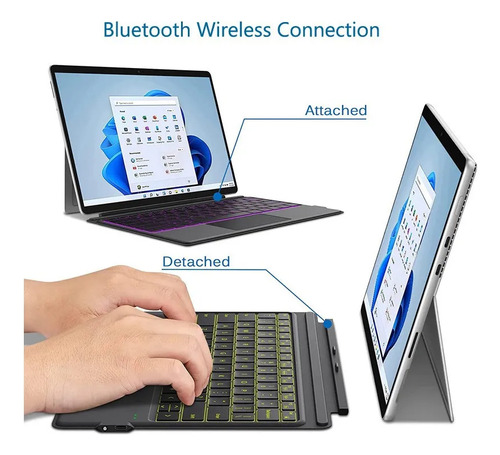 Teclado Bluetooth Inalámbrico Para Surface Pro 8.