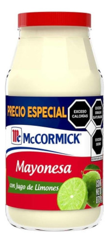 Mayonesa Mccormick Con Limón 870 G
