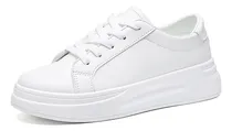 Comprar Zapatos Casuales Blancos Con Plataforma De Moda Para Mujer