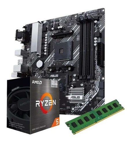 Combo Actualizacion Amd Ryzen 5 5600g + Mother B450 + 16gb