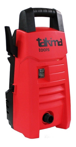 Imagen 2 de 3 de Hidrolavadora eléctrica Takima TKPW1200-13 roja con 1300psi de presión máxima 127V - 60Hz