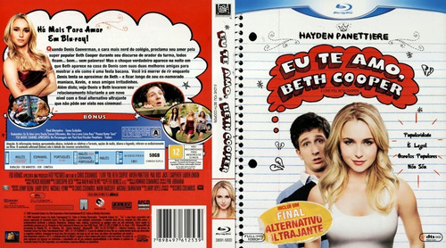 Eu Te Amo Beth Cooper - Blu-ray - Novo, Original E Lacrado .