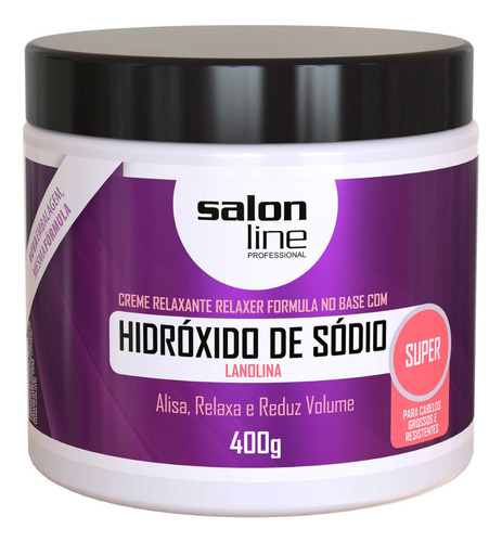 Hidróxido De Sódio Lanolina Super Salon Line 400gr