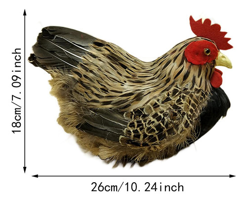 Modelo De Simulación De Pollo, Figura De Gallina Sin Cesta