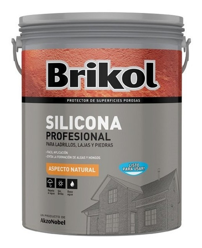 Brikol Ladrillos Silicona base agua incoloro 4 l