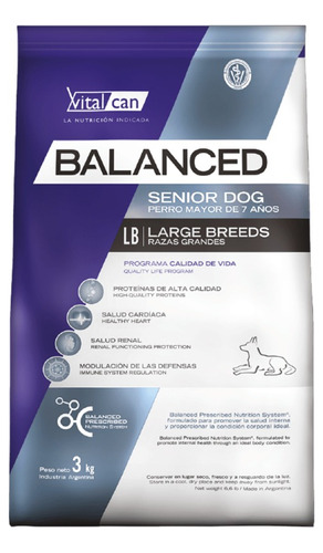 Vitalcan Balanced Senior Large Breed X 15 Kg