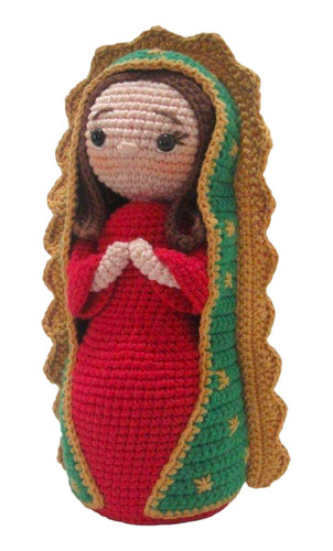 Virgencita,  Virgen De Guadalupe Tejida A Crochet 