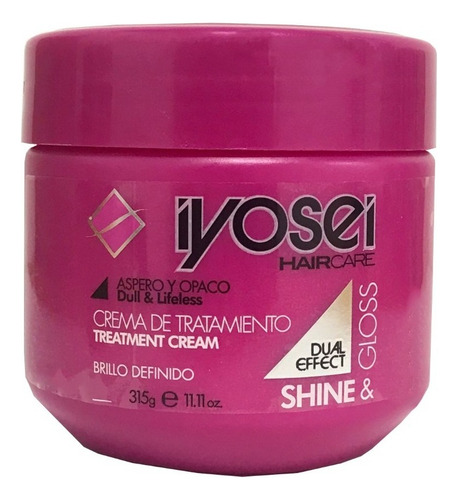 Máscara Capilar Shine & Gloss De Iyosei X 315g