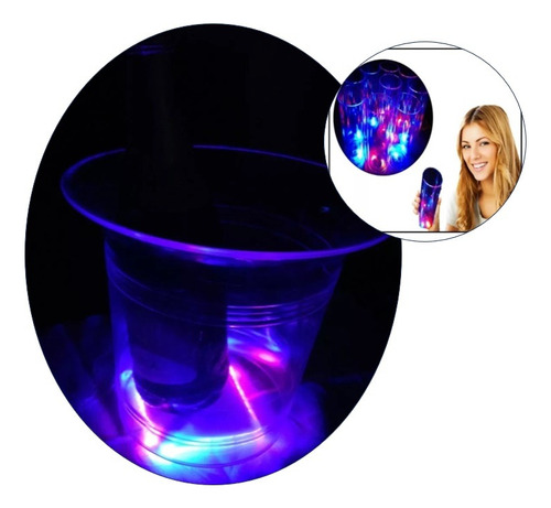 Combo De Frapera Y Vasos Todo Led Ideal Evento 