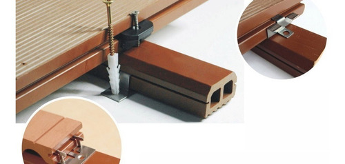 Sujetadores Plásticos Para Deck De Pvc-wpc Madera Sintética.