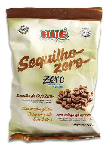 Sequilho Zero Açúcar, Zero Glúten, 0 Lactose Café Hué 120g