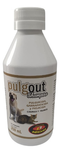 Shampoo Anti Pulgas Y Garrapatas Para Perros Y Gatos Pulgout Fragancia Fresca