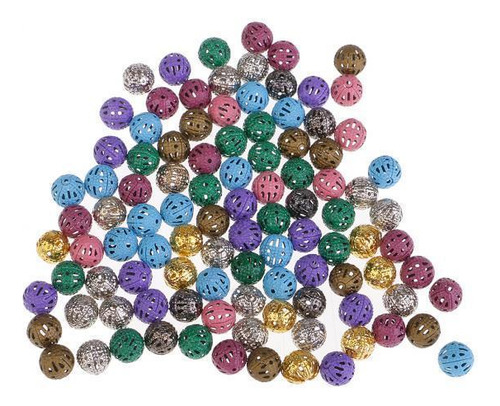 4 X 100pcs Abalorios De Hierro De Gargantilla De Para