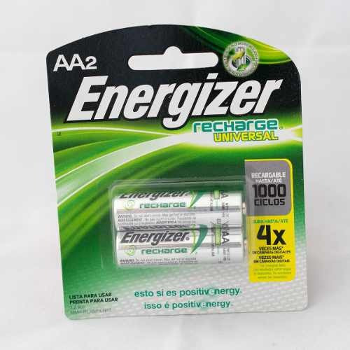 Pila Recargable Aa X 2 1.2v 1500ma Energizer