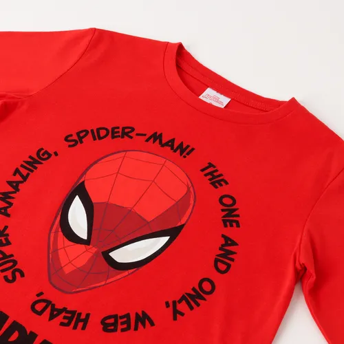 Polera Manga Larga Niño Spiderman Web Head Rojo Marvel