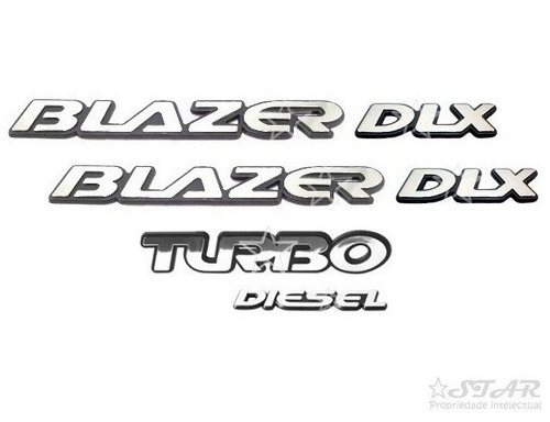 Emblemas Blazer Dlx + Turbo Diesel - 1995 À 1998