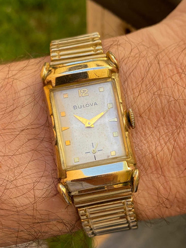 Reloj Bulova 1954 Chapa De Oro Antiguo Cuerda