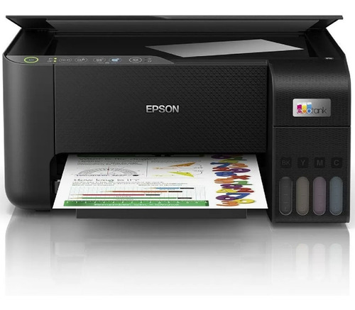 Impresora a color multifunción Epson EcoTank L3250 con wifi negra 100V/240V