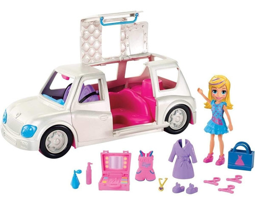 Limusina De Lujo Polly Pocket Auto Polly Ropita Moda