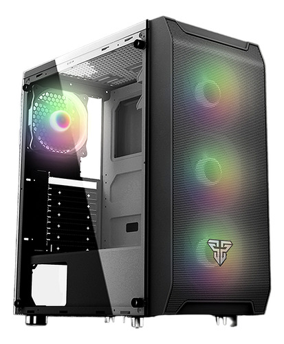 Gabinete Gamer Fantech Aero Cg80 Negro 4 Fan Rgb Incluidos