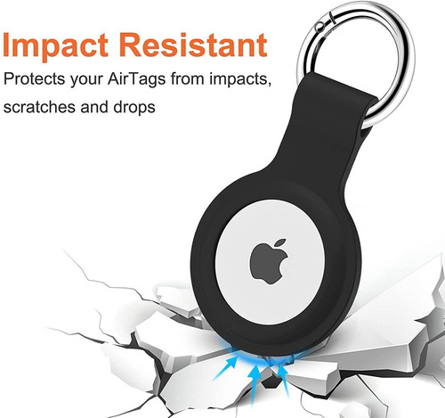 Imagen 3 de 7 de Funda De Silicona Compatible Con Airtag Con Funda