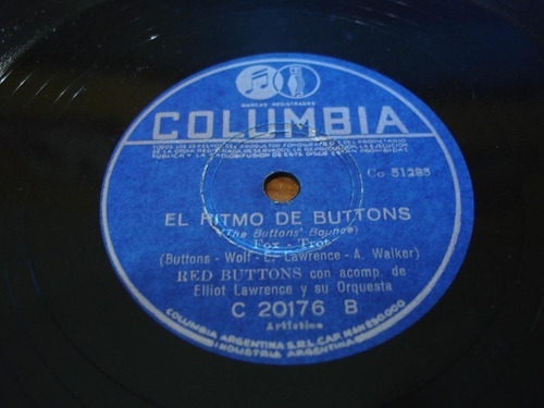 Pasta Red Buttons Elliot Lawrence Columbia C75