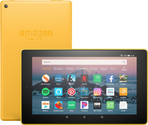 Tablet  Amazon Fire HD 8 2018 KFKAWI 8" 16GB canary yellow y 1.5GB de memoria RAM