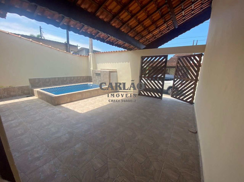 Imagem 5 de 17 de 03 - Casa Nova Com Piscina Em Mongaguá - R$ 264 Mil - V353865
