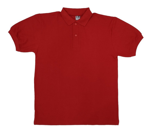 Chemise Rojo Unicolor Unisex Qantik Talla Ss A Xl