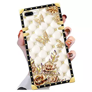 Funda Para iPhone 8 Plus 7 Plus Diamond Mariposa 5.5 Pulgada