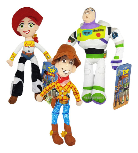 Toy Story Woody Buzz Jessie 3 Peluche Combo Original 20 Cm