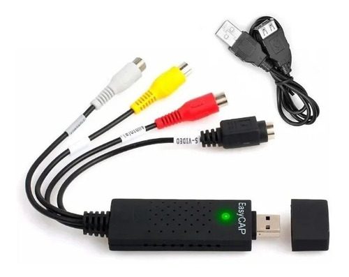 Placa De Captura Usb 2.0 Audio E Video Rca /svideo Easy Cap