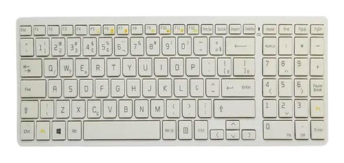 Teclado All In One LG V320-m 24v50n-c 24v550-g - Aew73369853 Cor de teclado Branco Idioma Português Brasil