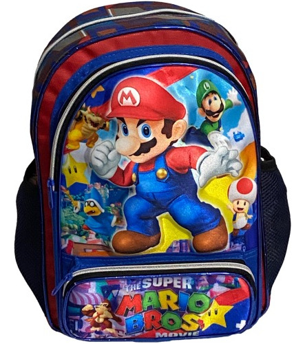 Mochila Kinder 3d Muchos Personajes Niños Envío Gratis