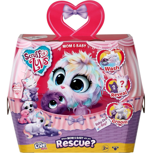 Little Live Pets Scruff-a-luvs Mom & Baby Caja Misteriosa