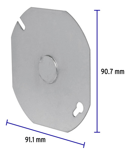 Tapa De 4¨x 4¨ Para Caja Octagonal Volteck 46331