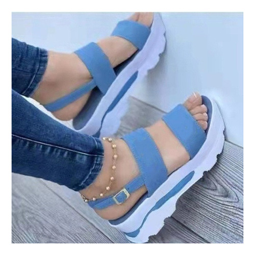 Sandalias Cua Ligeras Para Mujer Zapatos Plataforma Tac [u]