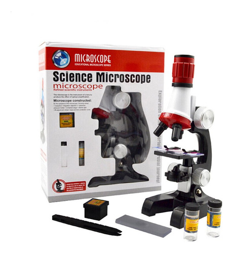 Jiusion Kit De Ciencia De Microscopio Para Ninos, 100 X 400