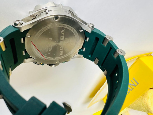 Reloj Invicta Venom Plateado/verde Fullset Para Hombre