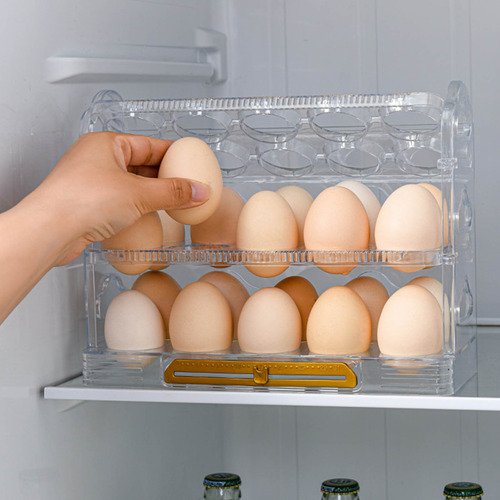 Caja De Almacenamiento Flip Box De 3 Capas Para Refrigerador