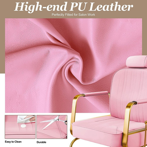 Imagen 9 de 9 de Silla Para Peluqueria / Estilistas / Reclinable /solo Envios