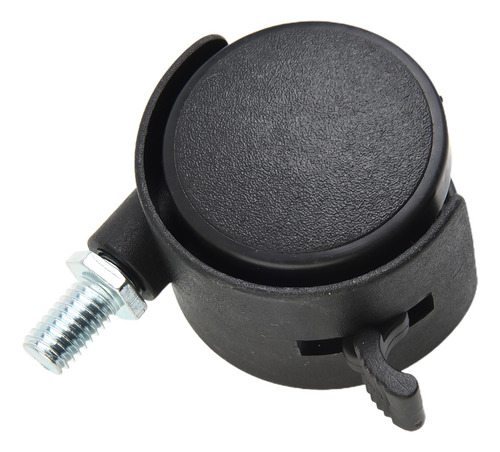 Ruedas Giratorias Con Rodamiento Negro Computer Soft Wheel