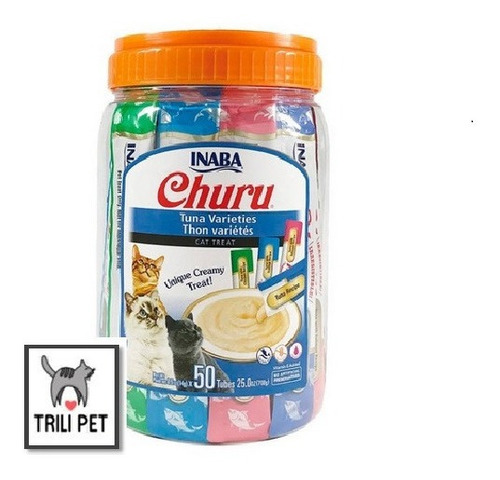 Churu Snack Gato Tarro Surtido 50tubos Trilipet