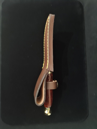 Imagen 5 de 7 de Cuchillo Dp 100mm Dorado C/funda Marca Muela