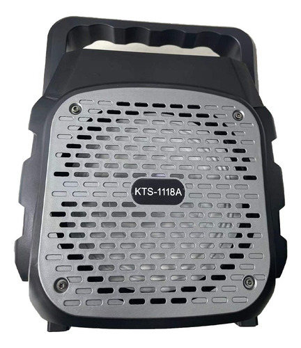 Bocina Portátil Con Bluetooth Negra De 6.0 Pulgadas