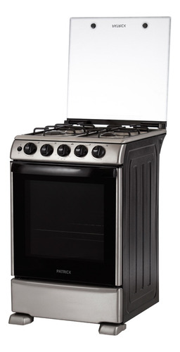 Imagen 3 de 5 de Cocina Patrick Diseño CP9656I gas natural 4 hornallas inoxidable 220V puerta con visor 59.2L