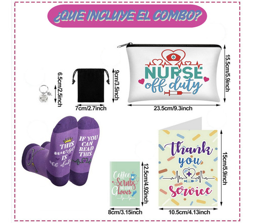 Combo Cartuchera Porta Cosmetico Doctor Enfermera 6x1 Socks