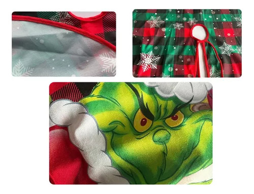 Saia De Árvore De Natal Grinch, Capa Macia,