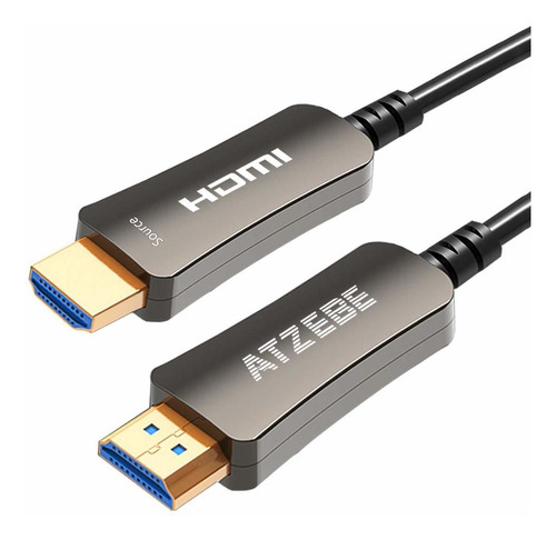 Cable Hdmi De Fibra Óptica Atzebe De 50 Pies, Cable Hdmi Óptico De 4k Compatible Con 4k @ 60hz, 4: 4: 4/4: 2: 2/4: 2: 0,