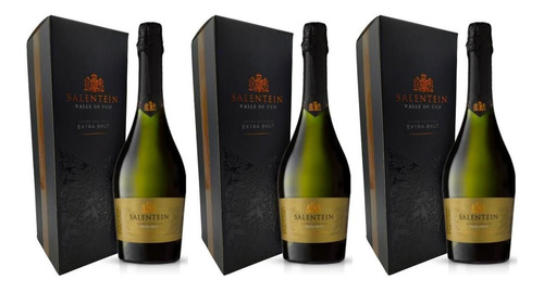 Champagne Salentein Extra Brut 750 Espumante Con Estuche X3